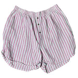 Int free people women’s xl Sunday morning boxer shorts striped gauzy casual